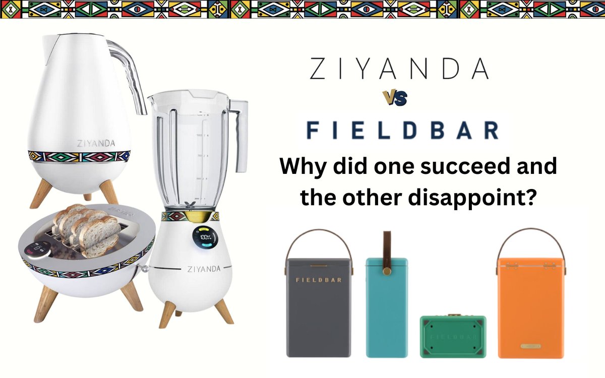 tmukogo's tweet photo. 1/24 Ziyanda vs Fieldbar: A case study for entrepreneurs on turning ideas into businesses.

In 2018, two companies set out to create fresh African luxury products.

Both had great ideas, but only one succeeded.

Why did Fieldbar succeed, but Ziyanda disappoint?

🧵 from the archives.