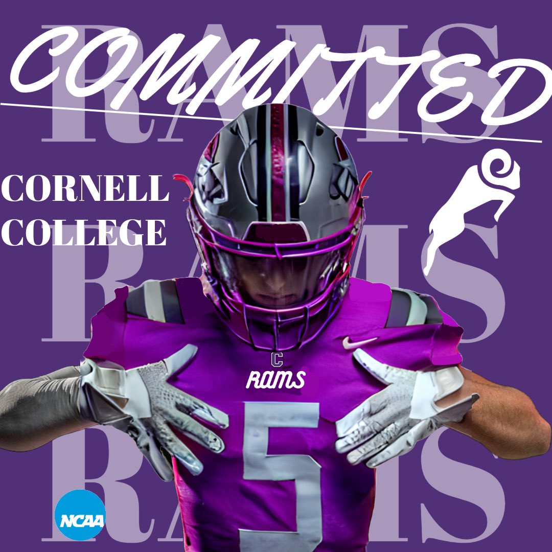 After much thought and consideration, I’m beyond excited to announce my commitment to <a href="/CornellRamsFB/">Cornell College Football</a>!
<a href="/MaxBoland_FB/">Max Boland</a> <a href="/CoachJuscik/">Michael Juscik</a> @Coach_LopezRams