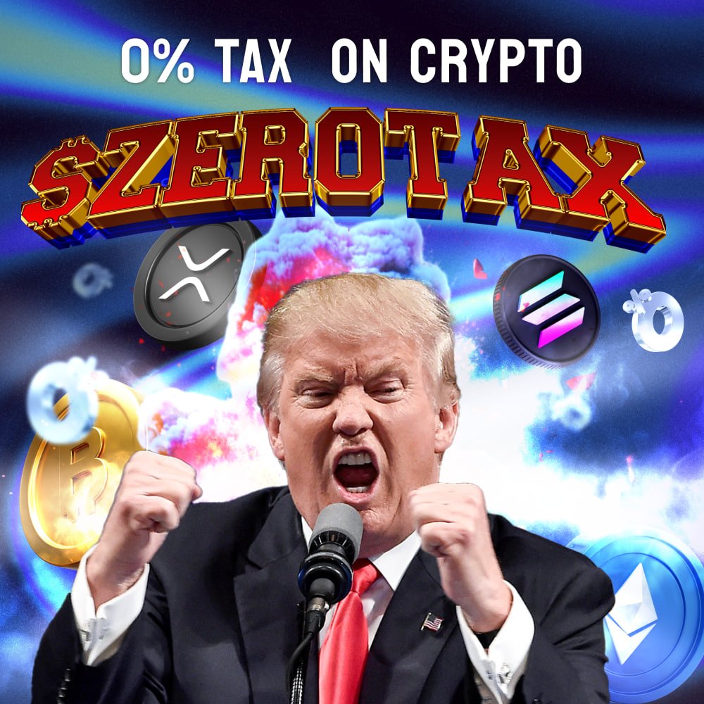 💸$ZEROTAX is live now:

🌐ca: 4v8WnZg6knrkw2jwzcmLPrEHvyzLvQtruxAgV8Dpump

🌐TG: t.me/ZeroTax_Solana

🚀Donald Trump will be said 0% tax on crypto