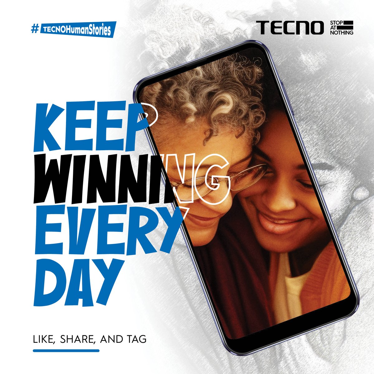 TECNOMobileSA's tweet photo. Win by celebrating the people who inspire you! 

🔵 Tag someone who makes your life brighter and share a special moment with #TECNOHumanStories. 
🔵 Like, share, and tag! 
🔵 Winners announced 26 March.

#TECNO #SPARK20 #TECNOSPARK20 #StopAtNothing https://t.co/VQ8qAqkInr