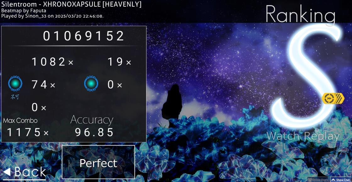 Silentroom - XHRONOXAPSULE +HDDT S   1618pp

Taiko PP Record