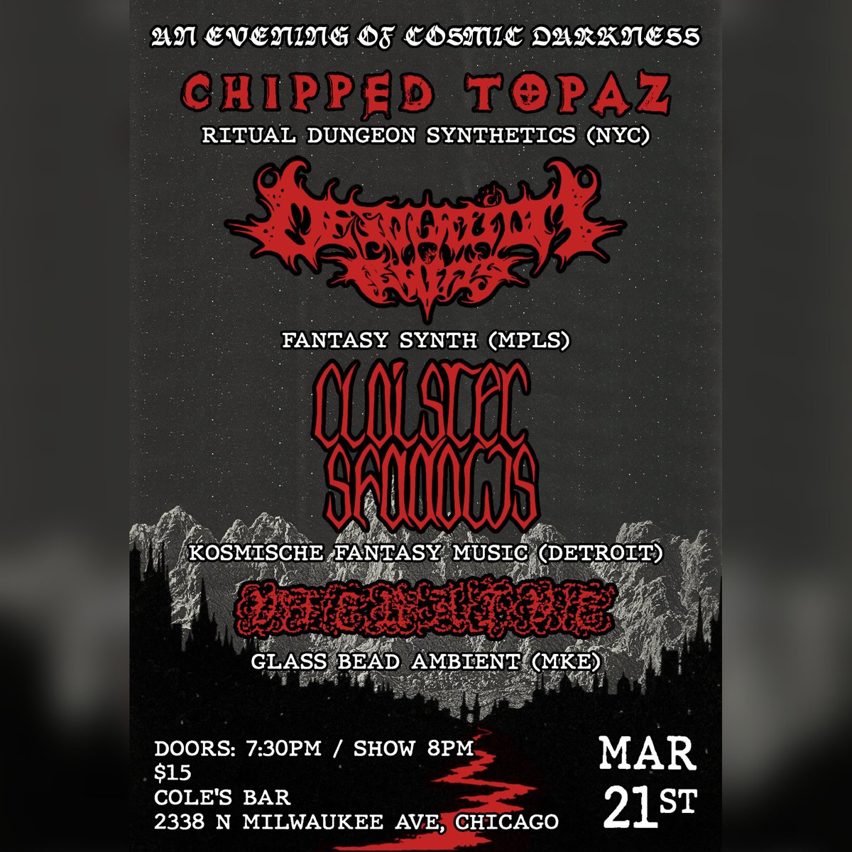 tomorrow. chicago will be razed.