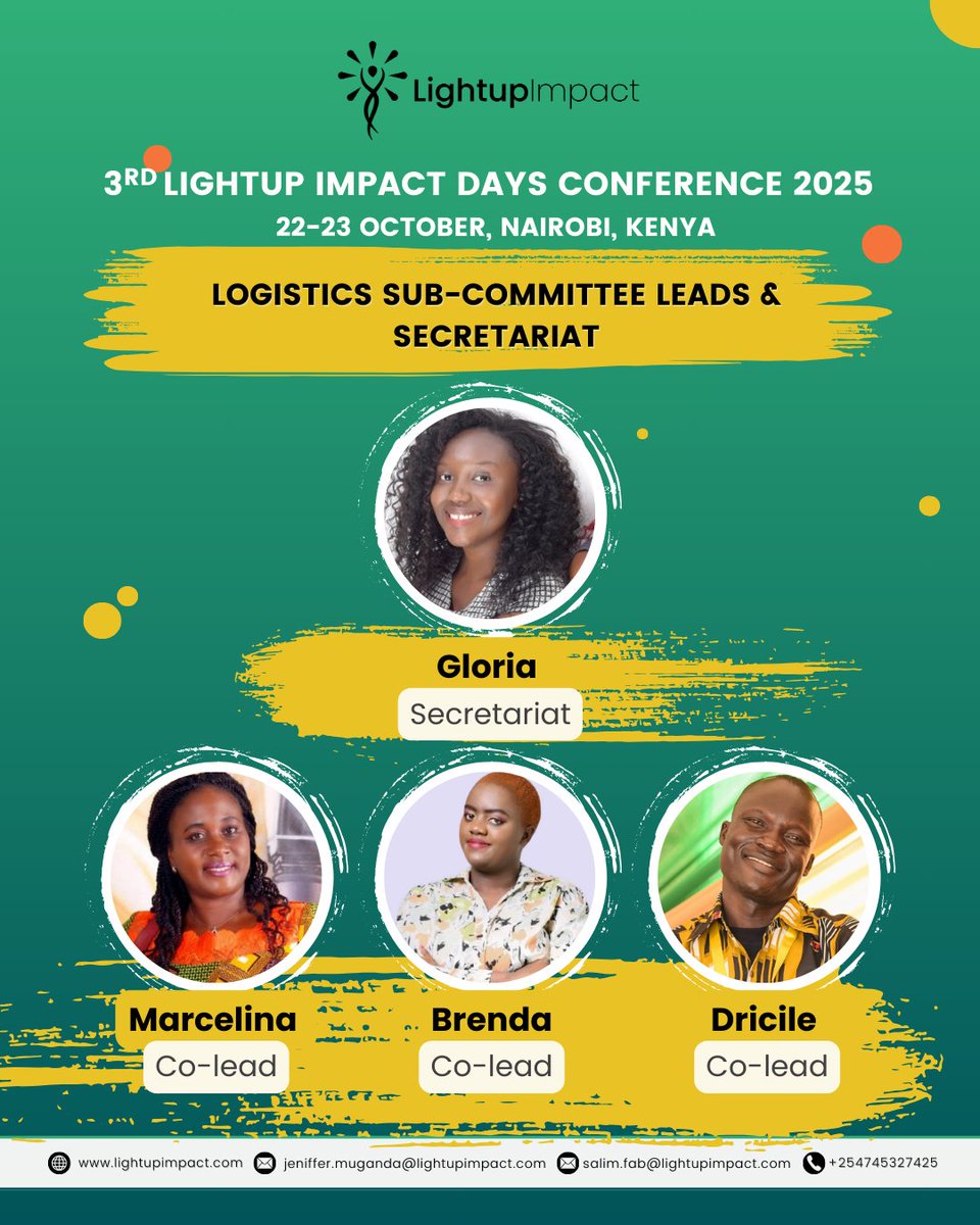 Introducing the dedicated team driving the success of the #3rdLightupImpactDays2025 Conference. This year, we are not just talking about youth leadership—we are making it happen. 
#LID2025 #ShiftThePower #YouthLeadership #AllianceStrengthening #CollaborationOverCompetition