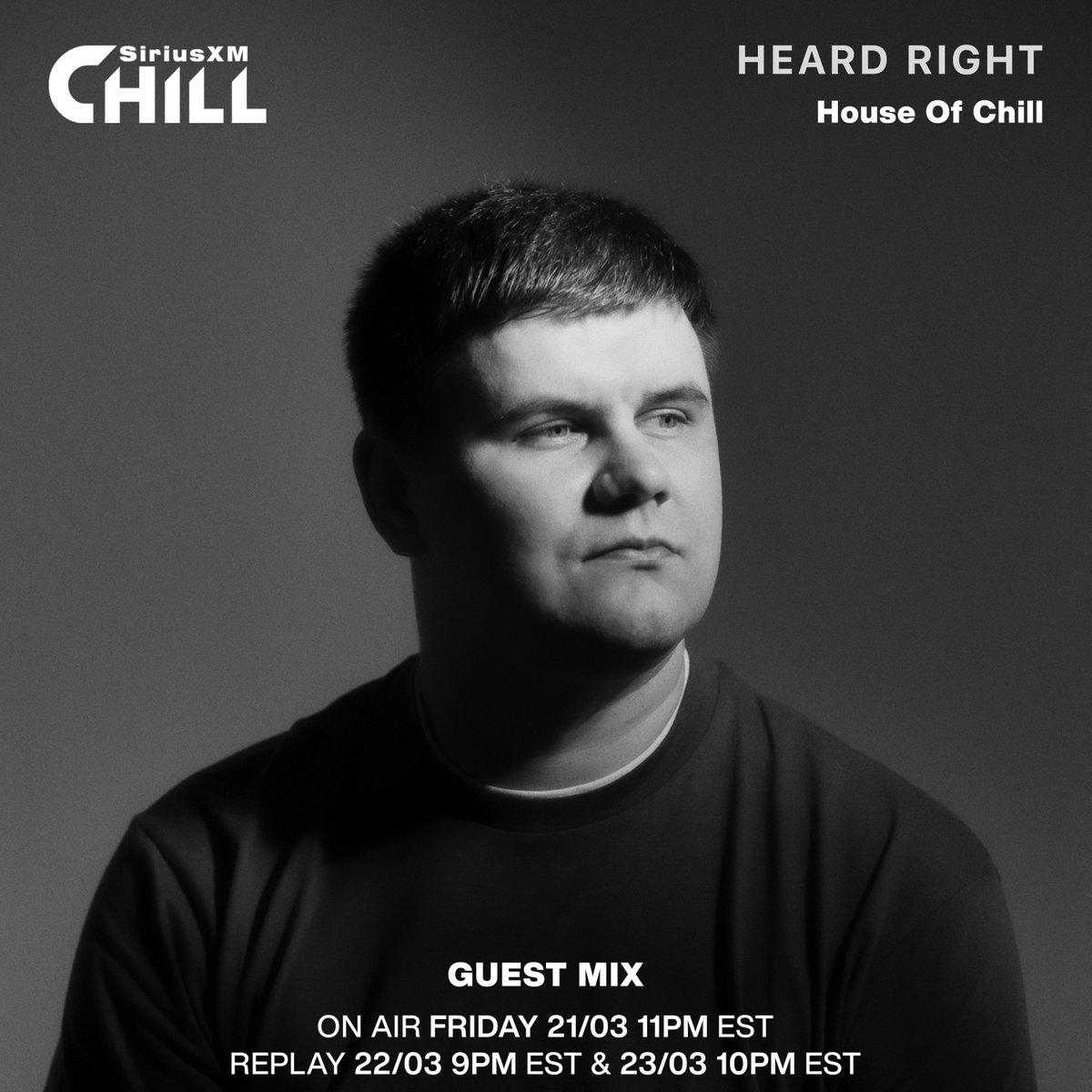 heardrightmusik's tweet photo. Excited to be taking over @siriusxmchill this weekend with a special guest mix from us :)

Tune in this Friday at 11pm EST, Saturday at 9pm EST, and Sunday at 10pm EST https://t.co/JjnRwdfdk6