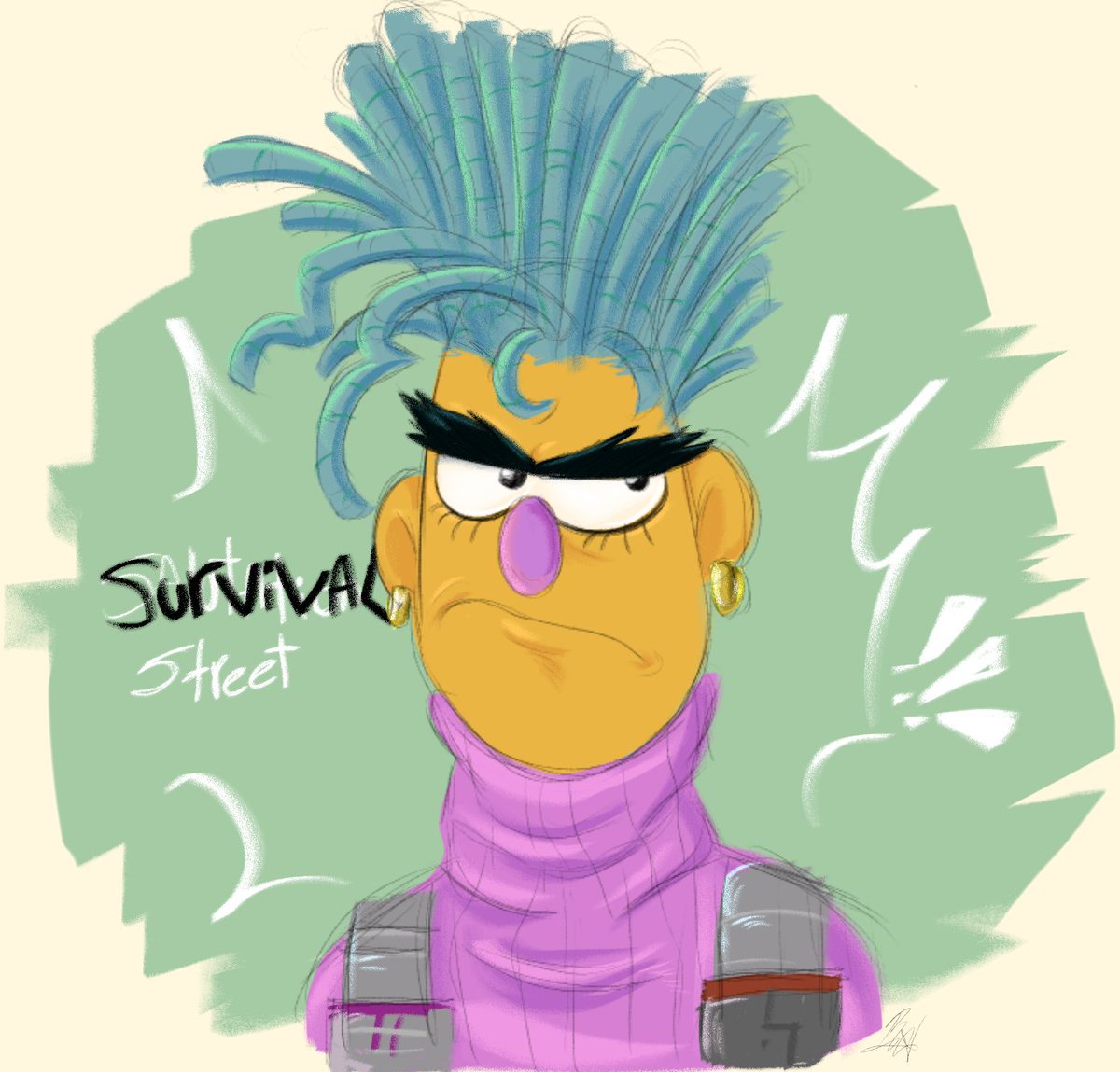 Sr_Mantecaaa's tweet image. I wanted to draw this character from Survival Street....YES YES I DID IT BECAUSE SHE REMINDS ME OF MY CHIKIBABY BERT

#survivalstreet #puppetverse #puppettag