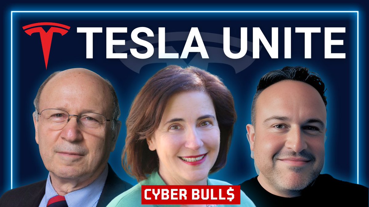 Herbert Ong (@herbertong) on Twitter photo Come join us LIVE on Cyber Bulls today at 9 am Pacific!
Streams on all our X accounts as well as Youtube.
Tesla’s Revenge: A Billion-Dollar Victory
The Bulls:
<a href="/cyberbulls1/">CyberBull$</a>
Alexandra <a href="/TeslaBoomerMama/">Ale𝕏andra Merz 🇺🇲</a>
Jeff <a href="/thejefflutz/">Jeff Lutz 🔋</a>
Xander <a href="/R6Alex/">Xander Sky</a>
Special Guest Come join us LIVE on Cyber Bulls today at 9 am Pacific!
Streams on all our X accounts as well as Youtube.
Tesla’s Revenge: A Billion-Dollar Victory
The Bulls:
<a href="/cyberbulls1/">CyberBull$</a>
Alexandra <a href="/TeslaBoomerMama/">Ale𝕏andra Merz 🇺🇲</a>
Jeff <a href="/thejefflutz/">Jeff Lutz 🔋</a>
Xander <a href="/R6Alex/">Xander Sky</a>
Special Guest