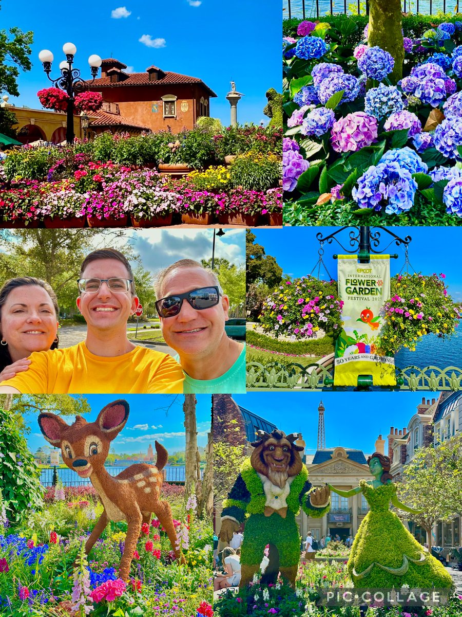 KCipolla33723's tweet photo. Happy 1st Day of Spring!  We enjoyed the beauty of Epcot’s Flower and Garden Festival with our favorite Disney cast member, our oldest son.  Spring has arrived in Florida! #EpcotFlowerAndGardenFestival #Epcot #DisneyMagic #Disney #SWFLRealtor #Family #Florida https://t.co/E37cdCmQ7b