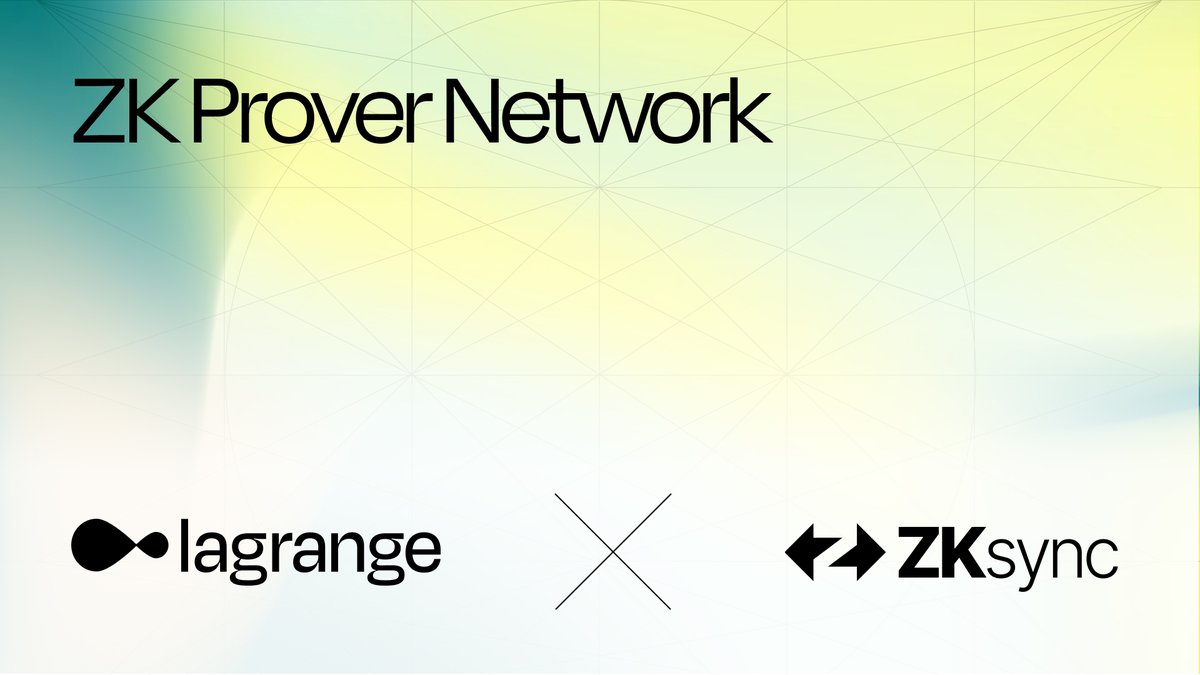 LAGRANGE (@lagrangedev) on Twitter photo 1/ The future of The Elastic Chain and decentralized proving has just gotten an upgrade 🙌
Over the next two years, Matter Labs will direct up to 75% of <a href="/zksync/">ZKsync (∎, ∆)</a>'s outsourced proofs to the Lagrange Prover Network🧵
lagrange.dev/blog/matter-la… 1/ The future of The Elastic Chain and decentralized proving has just gotten an upgrade 🙌
Over the next two years, Matter Labs will direct up to 75% of <a href="/zksync/">ZKsync (∎, ∆)</a>'s outsourced proofs to the Lagrange Prover Network🧵
lagrange.dev/blog/matter-la…