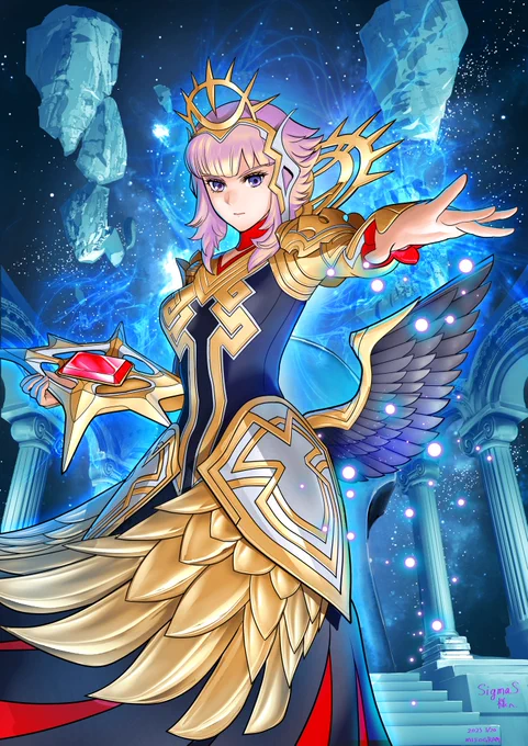 Skeb納品。ファイアーエムブレムエンゲージより「紋章士ヴェロニカ」描かせて頂きました。 