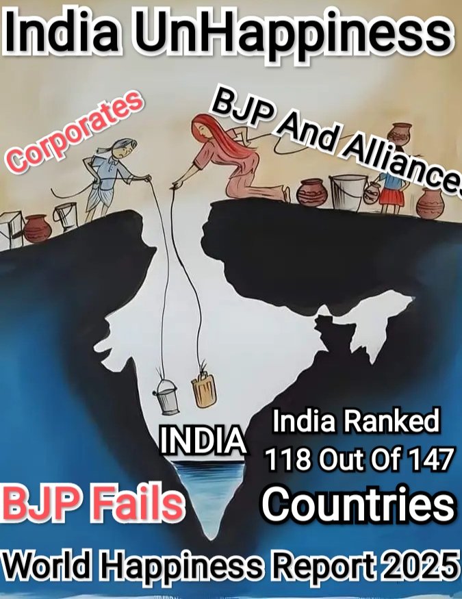 mmrramesh's tweet photo. #INDIA
#BRIBE
#Corruption
#GSTRobbery
#HappinessDay
#UnEmployment
#IndiaUnHappiness
#ReligiousViolences
#EssentialPriceHiked
#WorldHappinessIndex
#PetrolDieselPriceHiked
#LPGCylinderPriceHiked
#WorldHappinessReport2025
#InternationalDayOfHappiness
#InternationalDayOfHappiness2025 https://t.co/Pd38dBVjV8