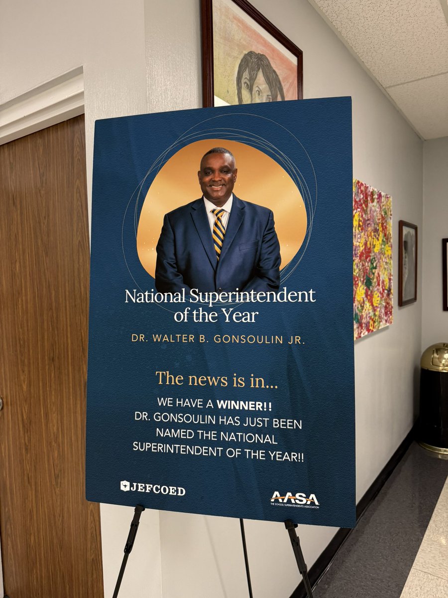 Pam Inabinett (@pnabbie) on Twitter photo You know you are in a good place when you roll into <a href="/JEFCOED/">Jefferson County Schools</a> and see the celebration of a great sup! Congrats, Dr. Walter Gonsoulin!
<a href="/DiscoveryEd/">Discovery Education</a> #ALSciAcademy
#StayCurious
<a href="/AASAHQ/">AASA</a>
<a href="/SSA_Supers/">SSA, School Superintendents of Alabama</a> You know you are in a good place when you roll into <a href="/JEFCOED/">Jefferson County Schools</a> and see the celebration of a great sup! Congrats, Dr. Walter Gonsoulin!
<a href="/DiscoveryEd/">Discovery Education</a> #ALSciAcademy
#StayCurious
<a href="/AASAHQ/">AASA</a>
<a href="/SSA_Supers/">SSA, School Superintendents of Alabama</a>