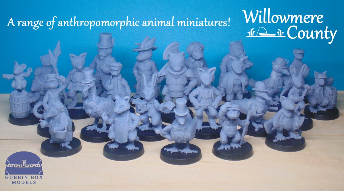 GubbinBoxModels's tweet image. I love doing big group shots like this!  
23 and counting animalfolk miniatures I've done so far, I wonder if I can make it fifty by the end of the year. 

Willowmere County minis can be brought here: ebay.co.uk/usr/gubbin-box… 

#willowmere #miniatures #ttrpg #anthro #animalfolk