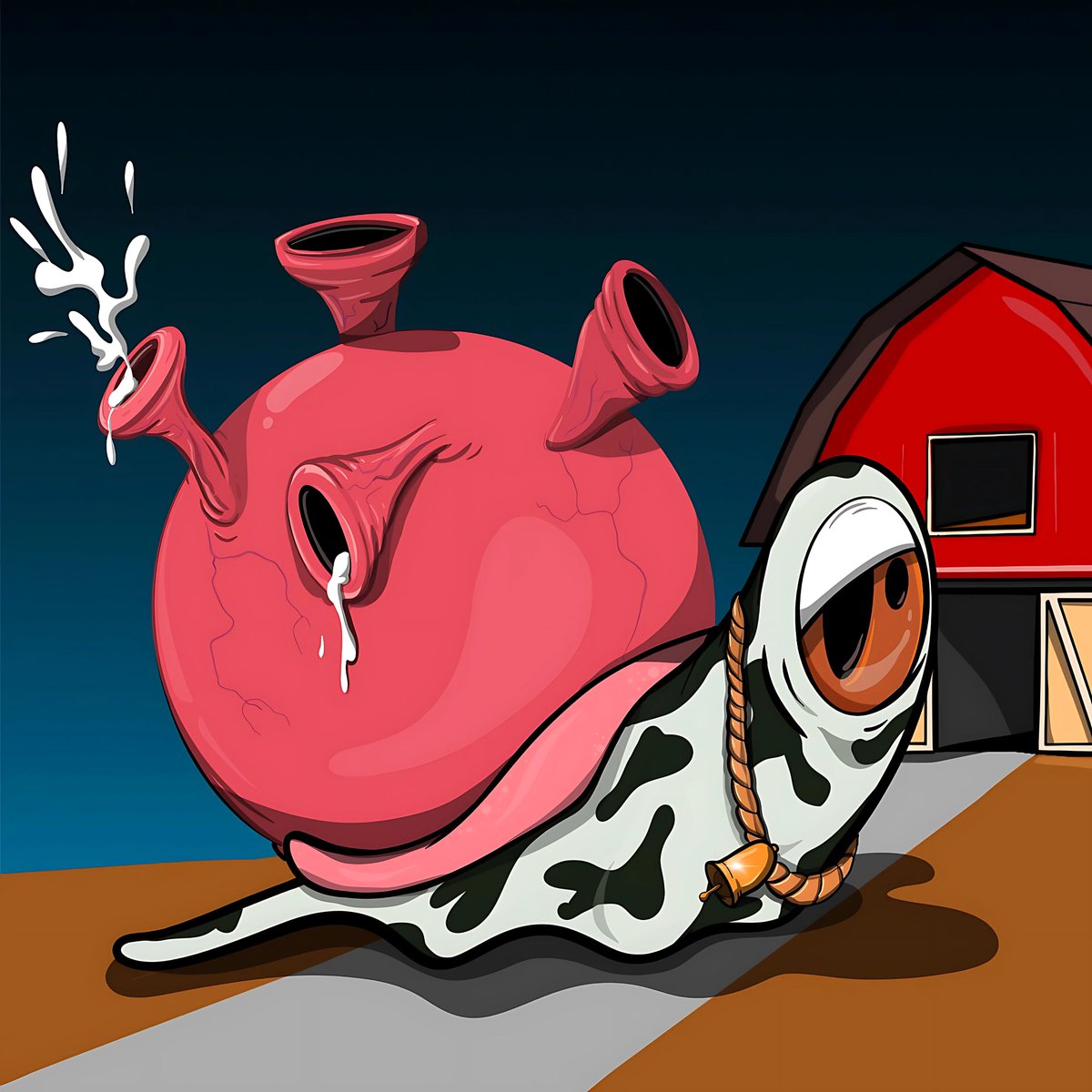 Down markets are for collecting 📉

Acquired this 1/1 <a href="/SNAILSNFT_/">SNAILS.</a> by <a href="/MisterMinded/">MrMinded</a> on auction 🐄🐌

'Have a Cow' 🤩

Continuing to acquire top pieces of my favorite collections 💯

#StargazeNFTs