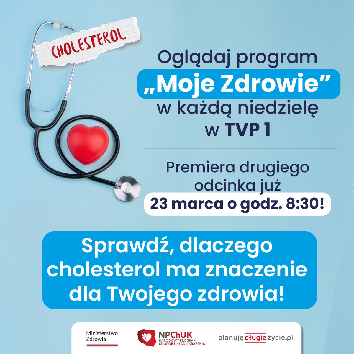🩺 𝗖𝗵𝗼𝗹𝗲𝘀𝘁𝗲𝗿𝗼𝗹 – 𝗰𝗼 𝘄𝗮𝗿𝘁𝗼 𝗼 𝗻𝗶𝗺 𝘄𝗶𝗲𝗱𝘇𝗶𝗲𝗰́?

📊 Aż 18 milionów Polaków ma za wysokie stężenie cholesterolu! To problem, który często nie daje objawów, ale może prowadzić do groźnych chorób. Sprawdź, jak ich uniknąć!

✅ W drugim odcinku serii