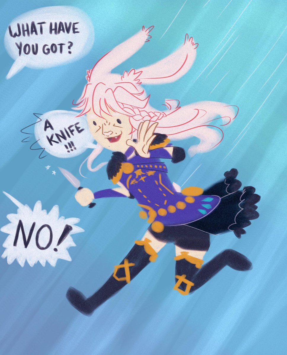 Happy nameday to this silly little pink bunny!! My most favorite little guy 🐰 🌸 
#ffxivwol