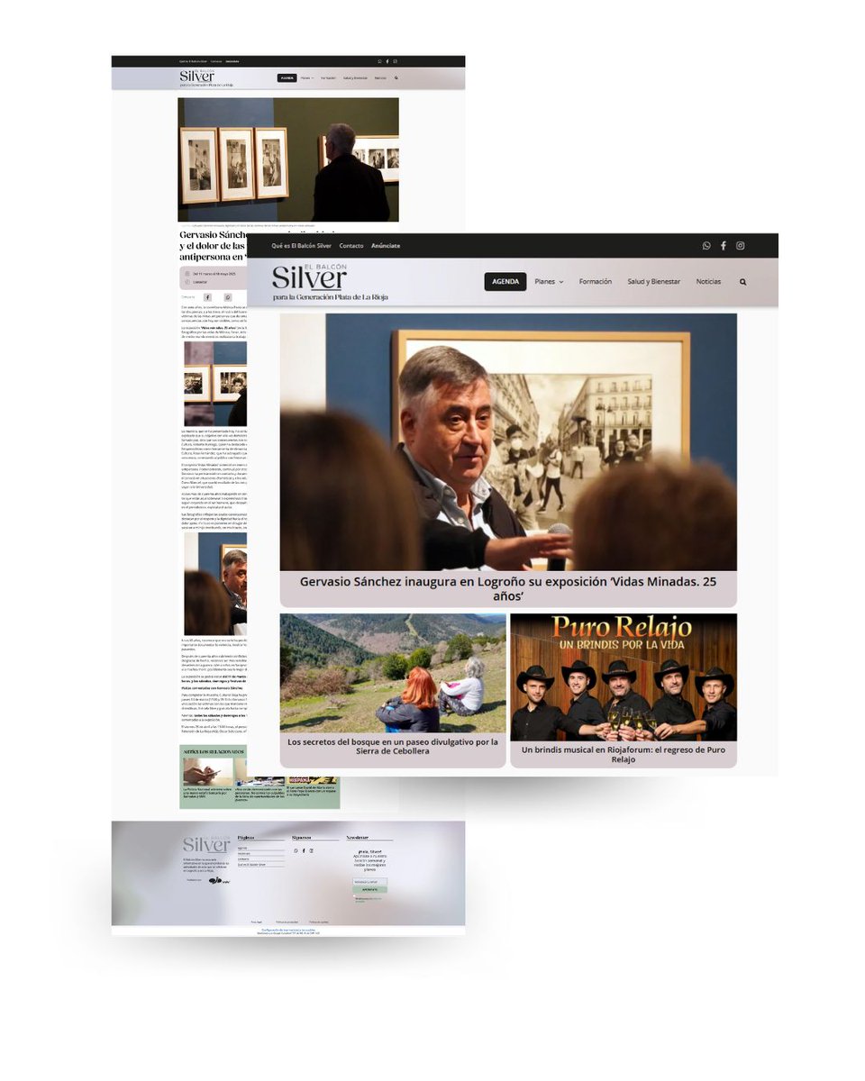 Diseñamos y programamos El Balcón Silver, la agenda cultural para la generación silver en La Rioja. Y es que hay un montón de planes en la comunidad que no te puedes perder. 
¿Qué te parece?
elbalconsilver.es