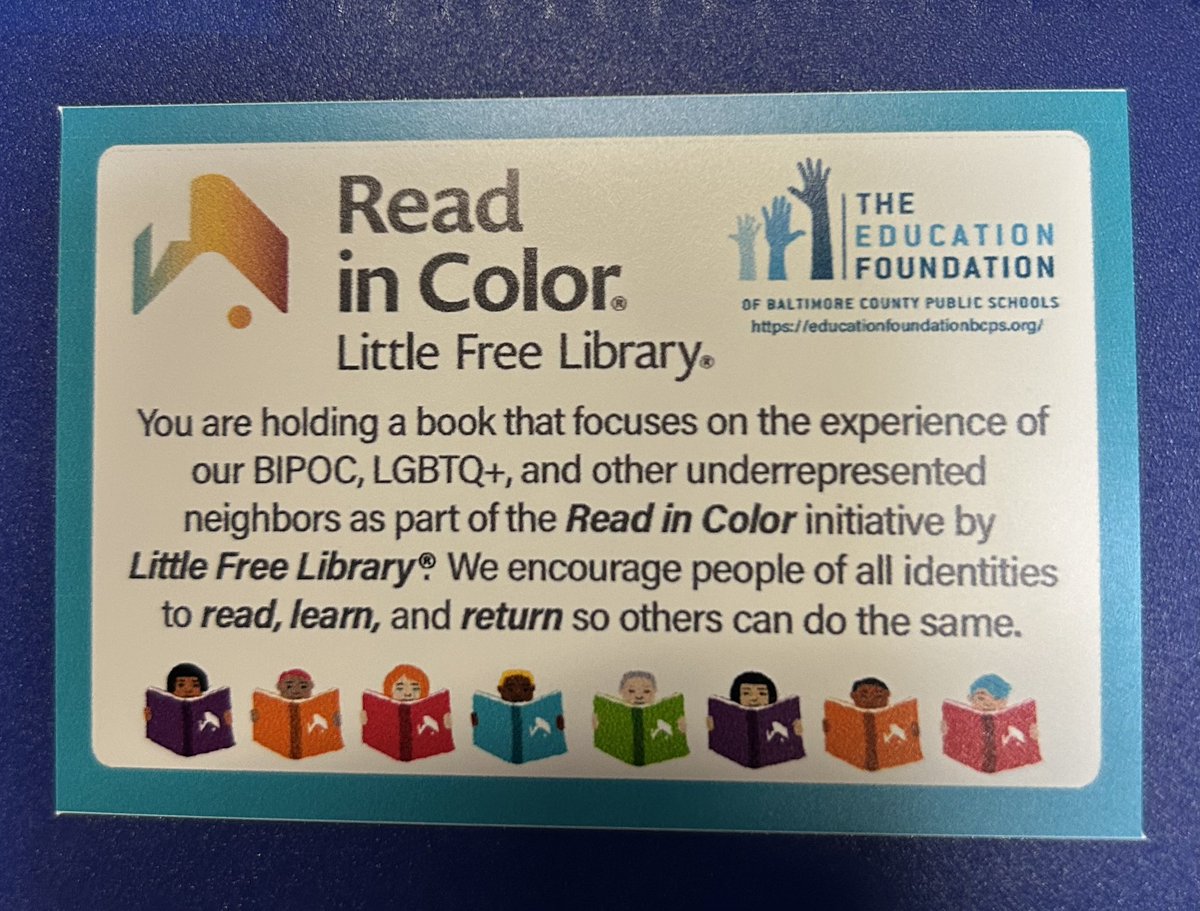 AmySamay's tweet image. Last night @FMS_BCPS received our little free library and books courtesy of @foundationbcps and @NewrezHQ. We are looking forward to planning our ribbon-cutting ceremony! @HRCWooldridge @LtlFreeLibrary @BCPSLMP @JameeEspinoza