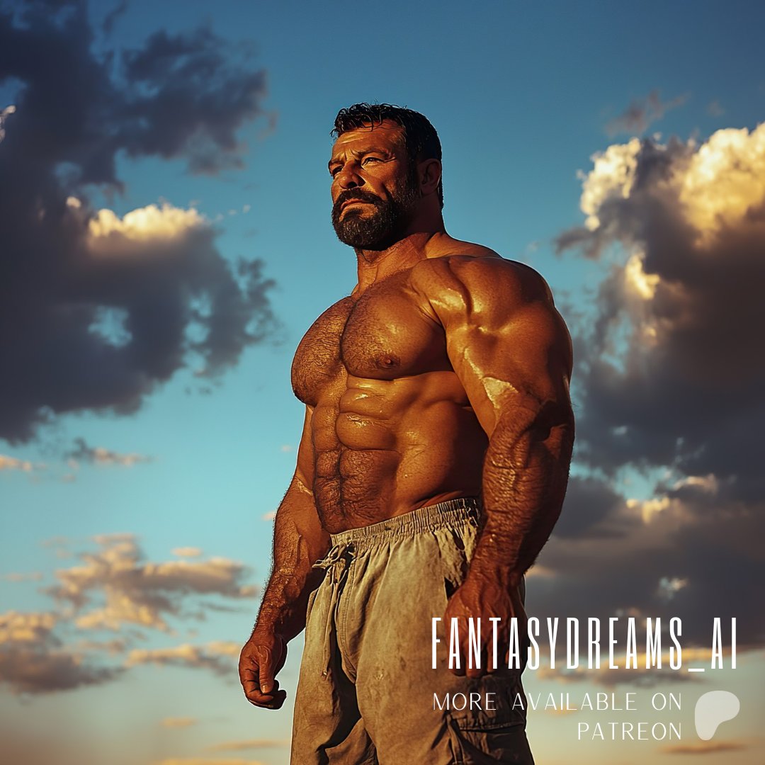 fantasydreamsAi's tweet photo. Chasing sunsets and gains. 🌅 Every day is a chance to rise stronger.
#SunsetStrength #BuiltForGreatness #FitnessJourney #PowerAndPurpose #bodybuilder #bodybuilding #pumped #bigboys #gym #gymmotivation #massivemuscle #musclebeast #musclegod #musclefreak #muscle #hunk #ifbbpro #powerlifting