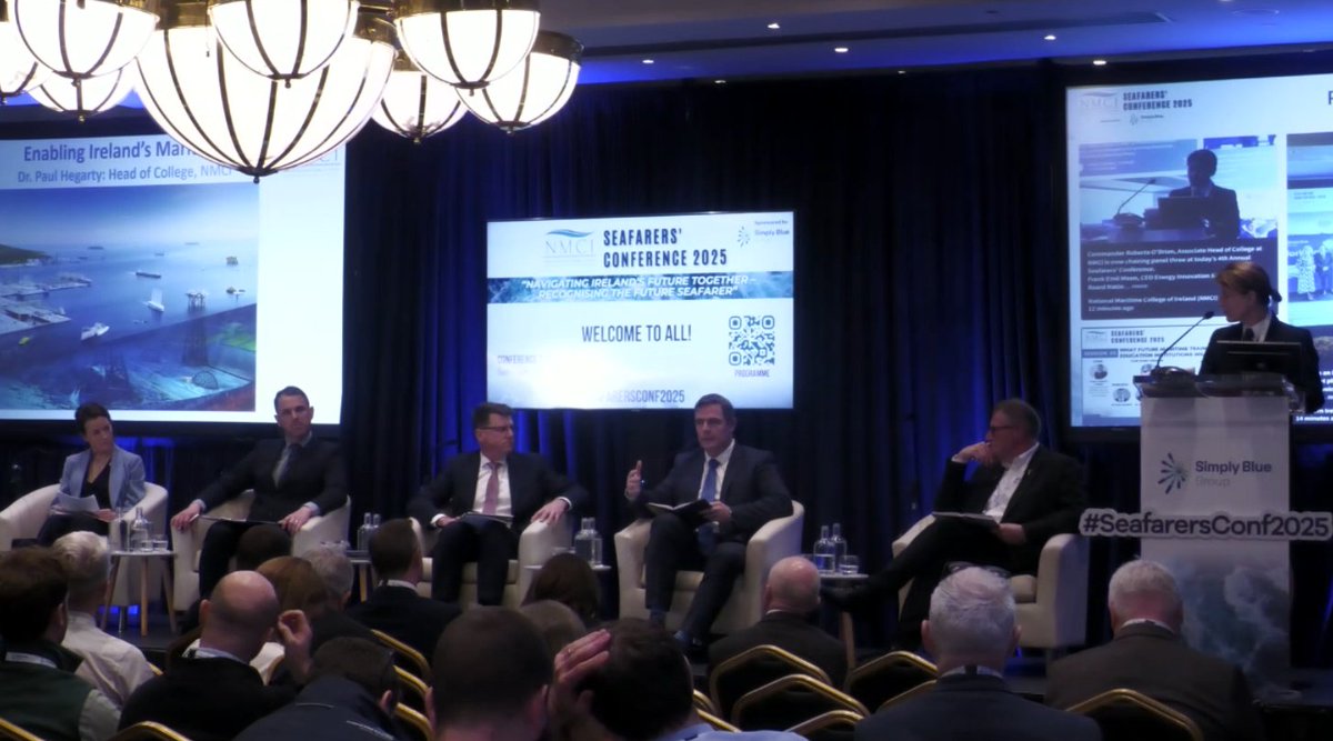 Head of NMCI <a href="/phegarty326/">Paul Hegarty, CMgr MCMI</a> is highlighting the importance of reaching out to schools to promote maritime careers during today's third panel which is exploring "What Future Maritime Training and Education Institutions Will Look Like". #FutureSkills #SeafarersConf2025