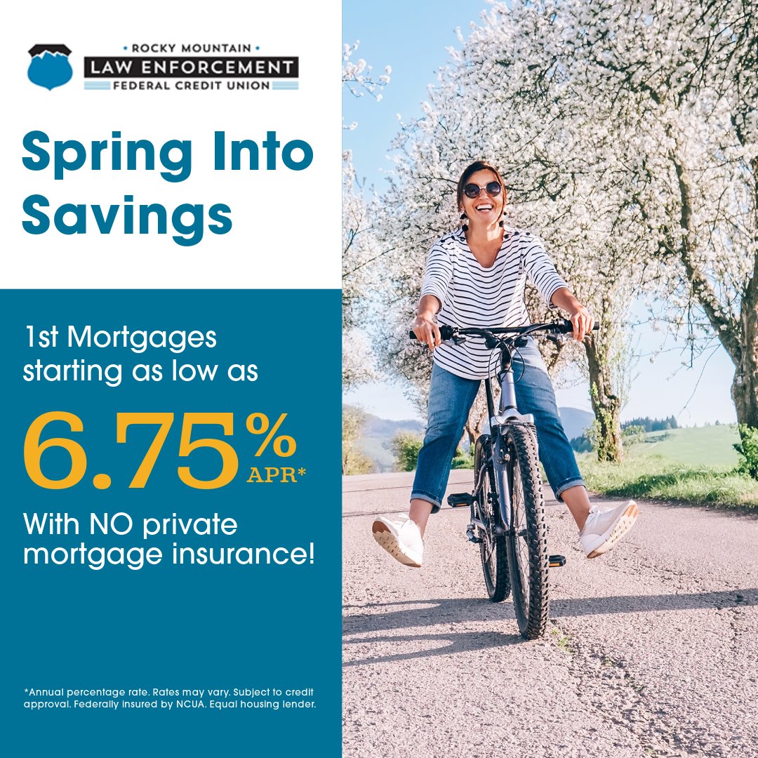 AffidianCU's tweet photo. Spring into savings this March with 1st mortgages starting at 6.75% APR and no private mortgage insurance. Don't miss out on this opportunity to make homeownership more affordable! https://t.co/WtHMsIyjOC