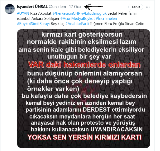 #Beceriksizler ocakta attığım twit . liderlik hitabet yetenegi ve öngörü gerektirir. öğrencilerin önünde yürümektir lider lik. hazır kalabalığa otobüsten konuşmak degil.😡Korkma Saraçhane'de İban Cem Küçük Rıza Akpolat Lider  beşiktaş <a href="/herkesicinCHP/">CHP 🇹🇷</a>