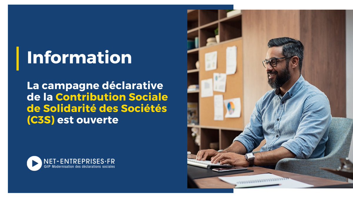 C3S : Ouverture de la campagne déclarative 2025 

👉Plus d'infos : net-entreprises.fr/c3s-ouverture-…

#NetEntreprises