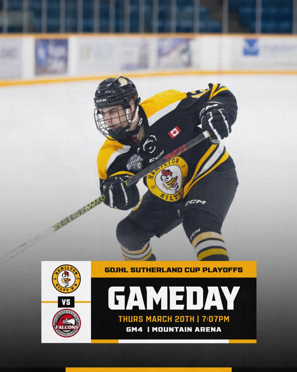 Back at home for Game 4! 

Adults 18-54 $12
Students 8-17 $8
Seniors 55+ $8
7 and under Free 

#GOJHL | #HamONT