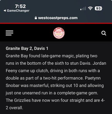 Paetynn Snobar 2025 (@paetynn2025) on Twitter photo Thank you <a href="/WCPSacramento/">West Coast Preps Sacramento</a> for the recognition! Couldn’t have done it without my team! <a href="/FCLeles18Gold/">Firecrackers Leles 18 Gold</a> <a href="/cuisoftball/">CUI Softball</a> <a href="/CrystalRosenth1/">Crystal Rosenthal</a> <a href="/roseimbriano/">roseimbriano</a> Thank you <a href="/WCPSacramento/">West Coast Preps Sacramento</a> for the recognition! Couldn’t have done it without my team! <a href="/FCLeles18Gold/">Firecrackers Leles 18 Gold</a> <a href="/cuisoftball/">CUI Softball</a> <a href="/CrystalRosenth1/">Crystal Rosenthal</a> <a href="/roseimbriano/">roseimbriano</a>