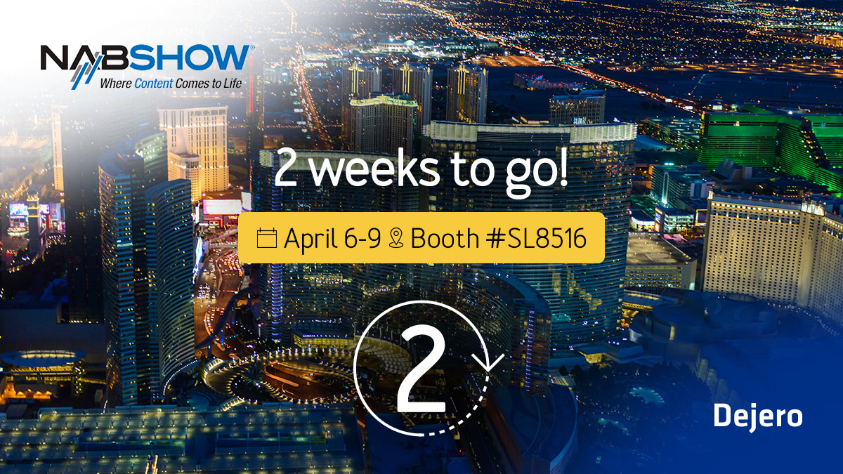 #NABShow is just 2 weeks away! Visit us at booth SL8516 (April 6-9) for live demos of our EnGo 3 #broadcast #connectivity solution at 11:30am, 2pm, &amp; 4pm PST. Made possible with <a href="/tividoo/">tividoo</a> and @grabyo
Let’s connect! Book a meeting: hubs.ly/Q0352sxR0
