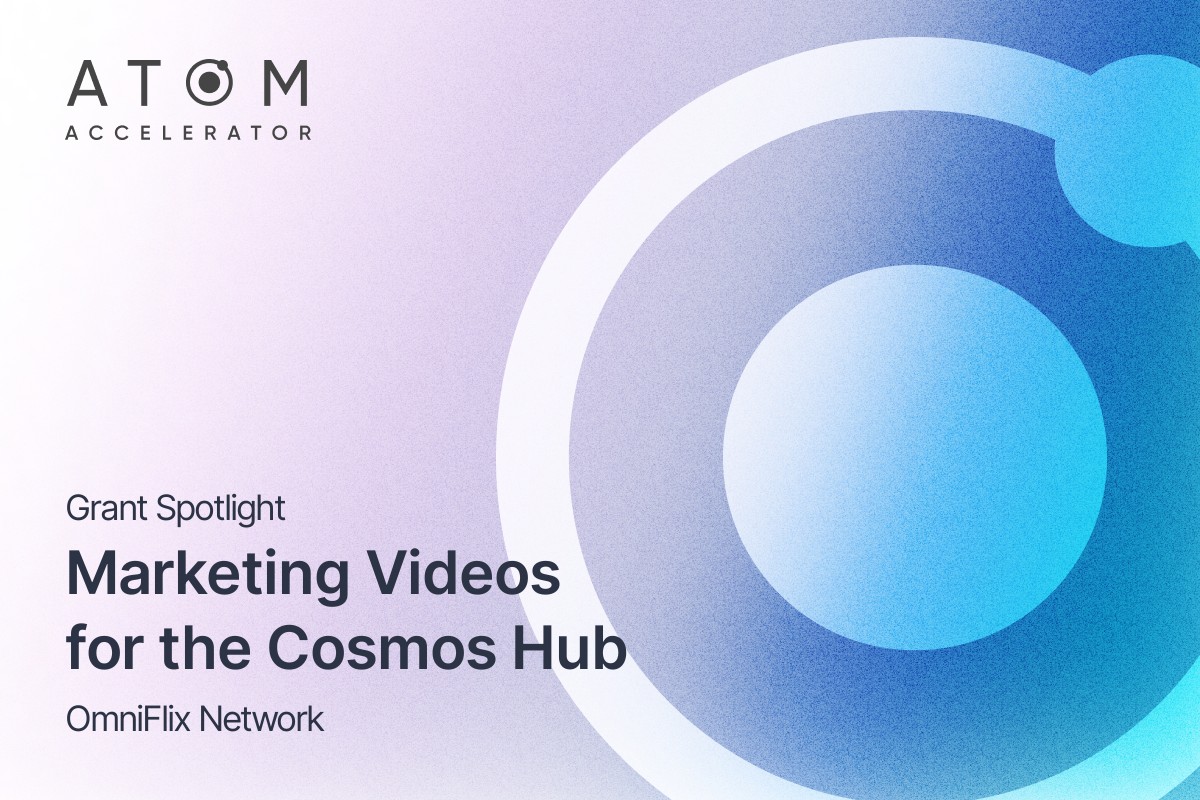 ATOMAccelerator's tweet photo. 1/ 🎬 Lights, camera, @cosmoshub!

@OmniFlixNetwork is capturing the passion, projects, and people shaping the Hub in an exclusive video series: Cosmic Chronicles!

Curious how this AADAO-funded initiative will amplify the AEZ’s story? 👇 https://t.co/iGDjyTKMKw