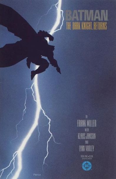 80stees's tweet photo. On this date in 1986, Frank Miller's The Dark Knight Returns #1 landed in comic book stores.  The story presented a darker, older Batman, setting the tone for many future adaptations. https://t.co/UkML7osKfz