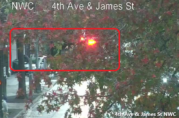 Jefferson St Blocking NB Right Laneの4th