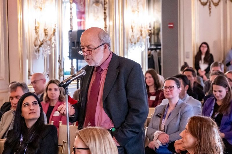 Jim Kafka, MKS Emeritus Fellow and 2025 Optica President, moderated a Plenary and Q&amp;A session with Barbara Goldstein (NIST) and Jonathan Legh-Smith (UKQuantum) as part of the celebration of the International Year of Quantum Science and Technology.  ow.ly/YTv250Vl6y8