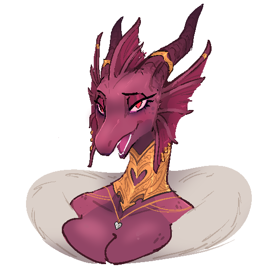 Commission for <a href="/RSkygazer/">Skygazer</a> of his snooty dragon lady. She really just wants to party.