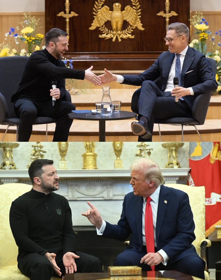 JohannaNyman5's tweet photo. The difference between Finland, a true friend and ally, and the current USA. https://t.co/K3E10w0gGa