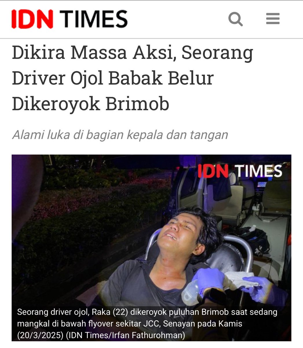 Ternyata org yg dipukuli di video ini bukan massa aksi tapi driver ojol

Institusi rusak!