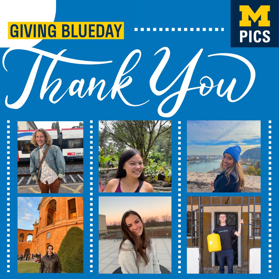We are so grateful to everyone who donated to our student fellowships fund for Giving Blueday yesterday! Thanks to your generous support, we will be able to award more funding to help our incredible students study, research, and intern abroad! 🌍