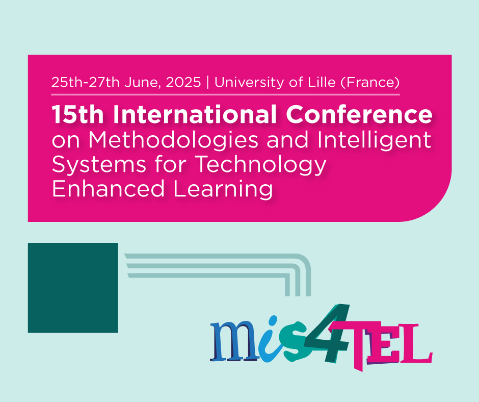 MIS4TEL2025 - DEADLINE EXTENSION! 

Great news! The submission deadline has been extended to March 31, 2025! 
This gives you extra time to submit your cutting-edge research on Methodologies and Intelligent Systems for Technology-Enhanced Learning. 
mis4tel-conference.net