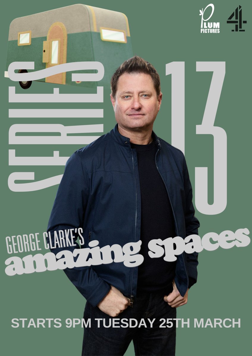 Amazing Spaces (@gcamazingspaces) on Twitter photo ****** NEW SERIES ALERT******
<a href="/MrGeorgeClarke/">George Clarke</a> is back with another series of 'GEORGE CLARKE'S AMAZING SPACES' <a href="/GCAmazingSpaces/">Amazing Spaces</a>
WITH MORE BRILLIANT BUILDS THAN EVER BEFORE!
Starts on Tuesday!! 9pm!! On Channel 4
<a href="/Channel4/">Channel 4</a> <a href="/HatTrickProd/">Hat Trick</a> <a href="/plumpictures/">Plum Pictures</a> ****** NEW SERIES ALERT******
<a href="/MrGeorgeClarke/">George Clarke</a> is back with another series of 'GEORGE CLARKE'S AMAZING SPACES' <a href="/GCAmazingSpaces/">Amazing Spaces</a>
WITH MORE BRILLIANT BUILDS THAN EVER BEFORE!
Starts on Tuesday!! 9pm!! On Channel 4
<a href="/Channel4/">Channel 4</a> <a href="/HatTrickProd/">Hat Trick</a> <a href="/plumpictures/">Plum Pictures</a>
