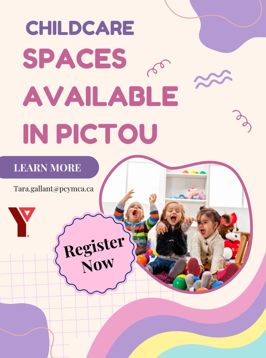 Looking for full time licensed Childcare?

We have full time care available at our Town of Pictou location;
Contact us today

Manager of Child Care
Tara Gallant
(902) 601-0458 
Tara.Gallant@pcymca.ca

#ChildcareSpaces #TownofPictou #Childcare #ECELeader