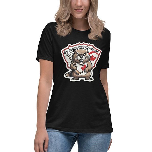 rareflicksplus's tweet photo. Show off your Canadian pride! 🇨🇦🦊 Our "True North Tough Beaver! Not 51st State!" women's tee is soft, comfy, and boldly designed! 💪
Shop Design: https://t.co/8MBtSWQ2q6
#TrueNorthTough #CanadianPride #BeaverPower #Not51stState #CanadianOwned #ProudlyCanadian https://t.co/skCYffVDgC