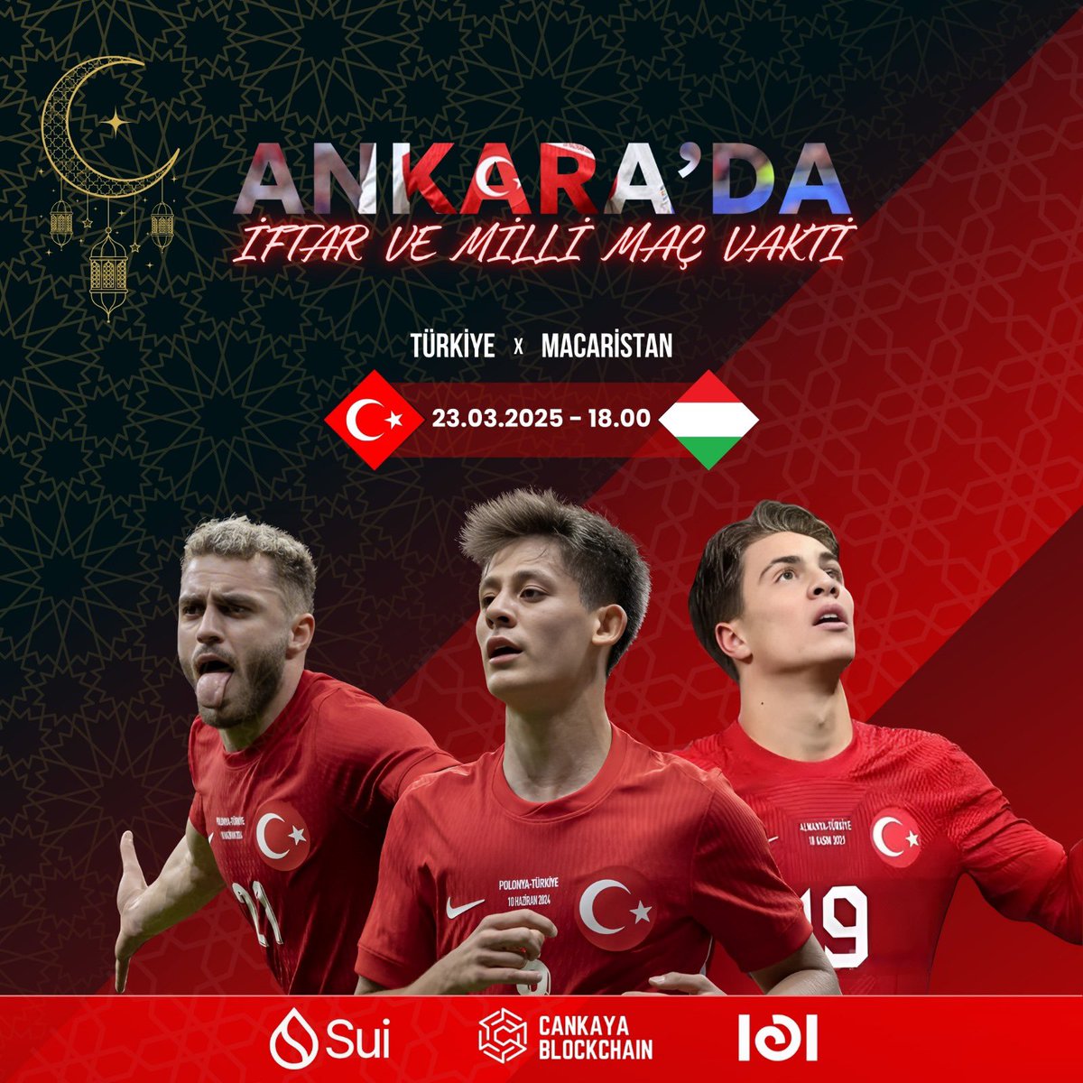 Çankaya Blockchain (@cankayachain) on Twitter photo 🔥 SuiFtar & Milli Maç Buluşması! ⚽🌙
✨
📅 23 Mart 2025
🕕 18:00
Sui, Çankaya Blockchain ve node101 ile iftar ve Türkiye - Macaristan maçı keyfi! 🎉
🎟 Kontenjan sınırlı! Hemen kaydol: lu.ma/3yuop3ke
<a href="/SuiFamOfficial/">SuiFam</a>
<a href="/SuiNetwork/">Sui</a>
<a href="/WalrusProtocol/">Walrus 🦭/acc</a>
<a href="/node_101/">node101 (1-7 Sept. BWIstanbul)</a> 🔥 SuiFtar & Milli Maç Buluşması! ⚽🌙
✨
📅 23 Mart 2025
🕕 18:00
Sui, Çankaya Blockchain ve node101 ile iftar ve Türkiye - Macaristan maçı keyfi! 🎉
🎟 Kontenjan sınırlı! Hemen kaydol: lu.ma/3yuop3ke
<a href="/SuiFamOfficial/">SuiFam</a>
<a href="/SuiNetwork/">Sui</a>
<a href="/WalrusProtocol/">Walrus 🦭/acc</a>
<a href="/node_101/">node101 (1-7 Sept. BWIstanbul)</a>