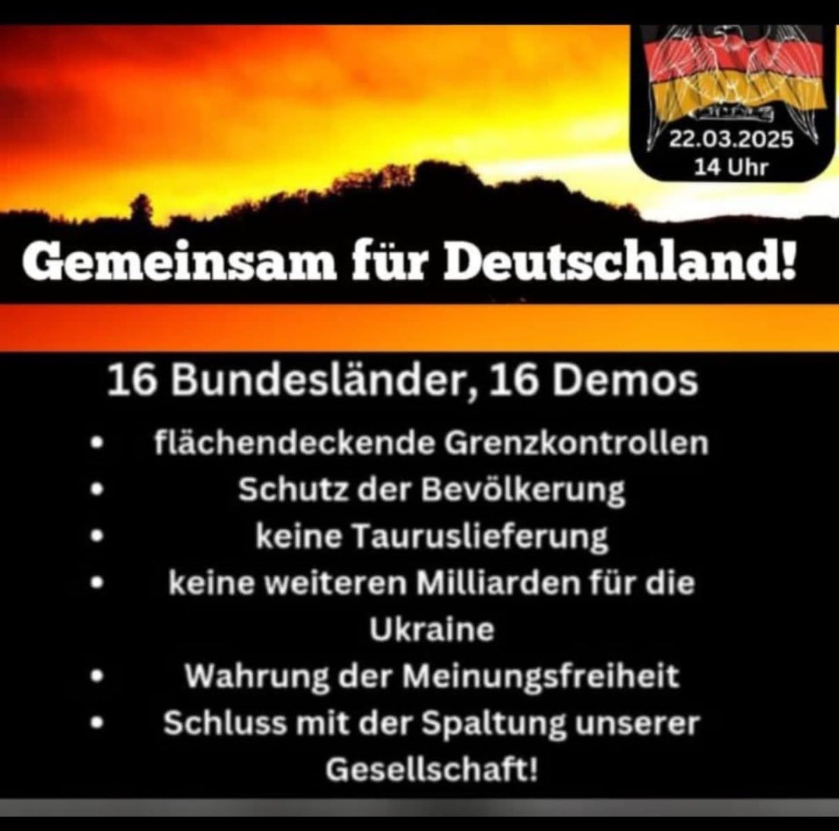 TheBigPic25's tweet photo. ℹ️ Bitte unbedingt teilen, teilen, teilen 🚨‼️ Geänderter Startpunkt von den Behörden.

Mehr Infos in der Telegramm-Gruppe:

https://t.co/iKnjnmZthd

#BundesweiterProtest #stuttgart #demo #Deutschland #großdemo #gemeinsamfürdeutschland #fypシ #fypシviral #protest #Meinungsfreiheit #frieden #steuer #Migration #badenwuerttemberg