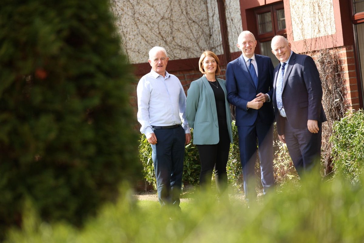 IFA Aquaculture Chair Finian O'Sullivan, IFA Aquaculture Policy Executive Teresa Morrissey, Minister of State Timmy Dooley and IFA President Francie Gorman at the IFA Aquaculture AGM in Kilmurry Lodge in Limerick.
