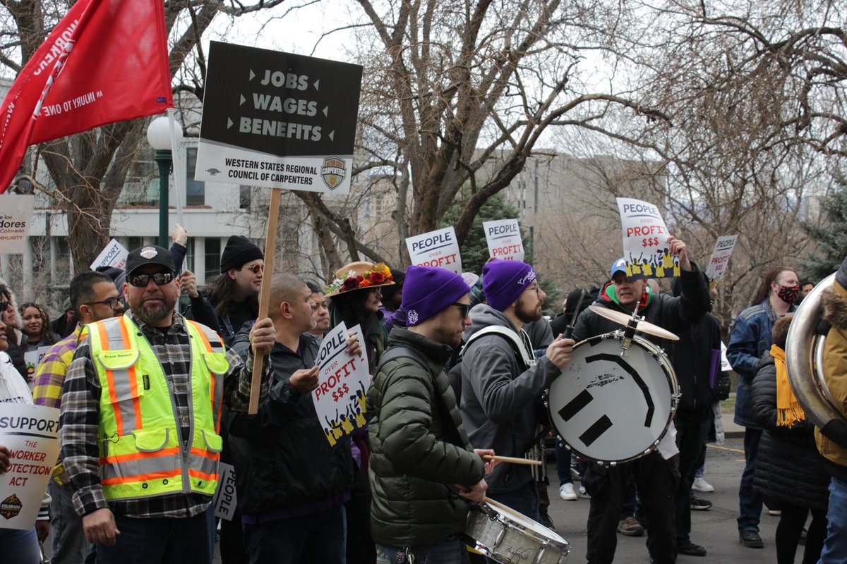AFLCIOCO's tweet image. We showed that Coloradans all across the board support this bill. Colorado has gone too long with outdated, unjust labor laws. It’s time for our governor to listen to the voice of the people and SIGN THIS BILL‼️@GovofCO #coleg #copolitics