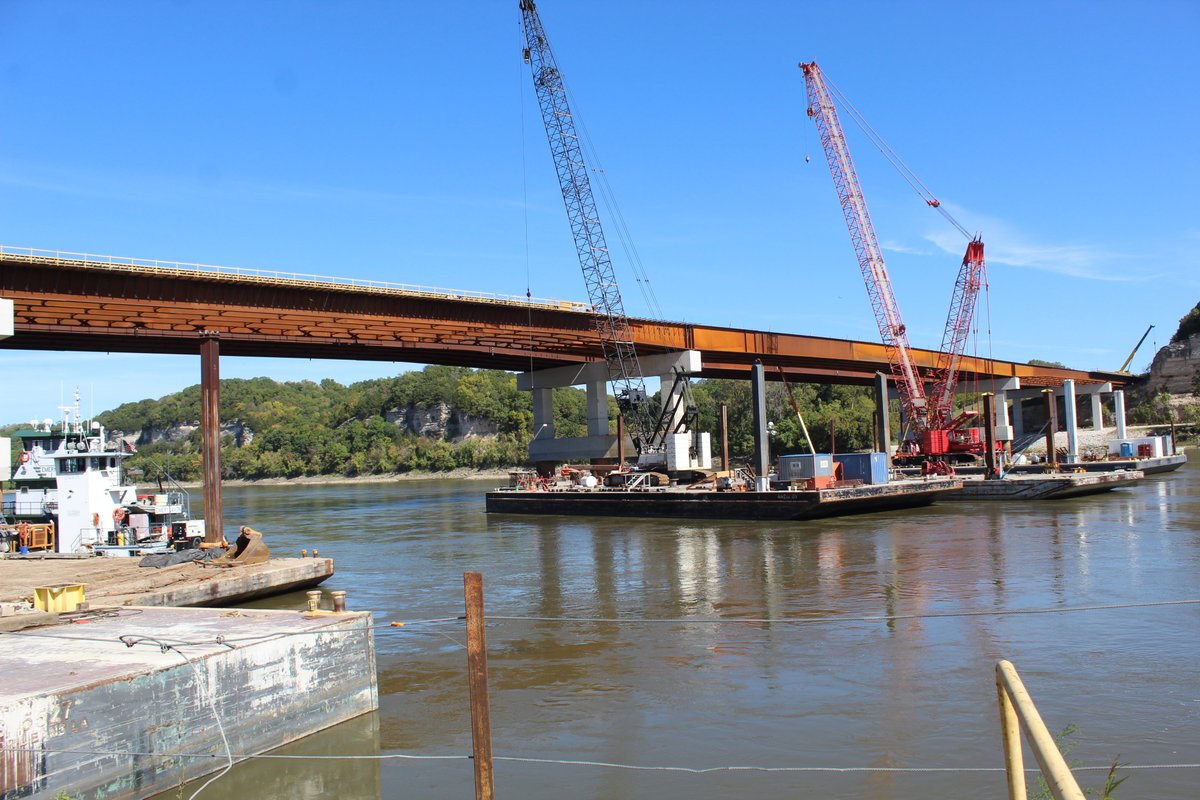 StuppBridgeCo's tweet photo. Here are a few photos of the new bridge while under construction that opened 64 years after the original.  Infrastructure investment is critical to the growth and success of our great country and we are proud to do our part! https://t.co/Lss4gIIvsh
