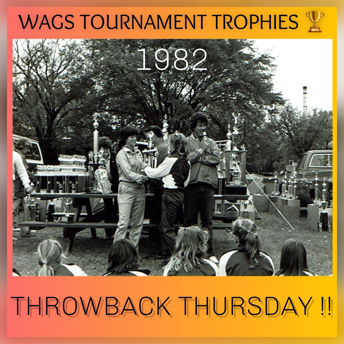 Throwback Thursday! 🌟

Eighties Trophies are 🔥!

For 50 years, WAGS has been empowering women and girls through the beautiful game of soccer. The WAGS Tournament has been the backbone of this incredible journey, providing the funding that has helped shape the future of