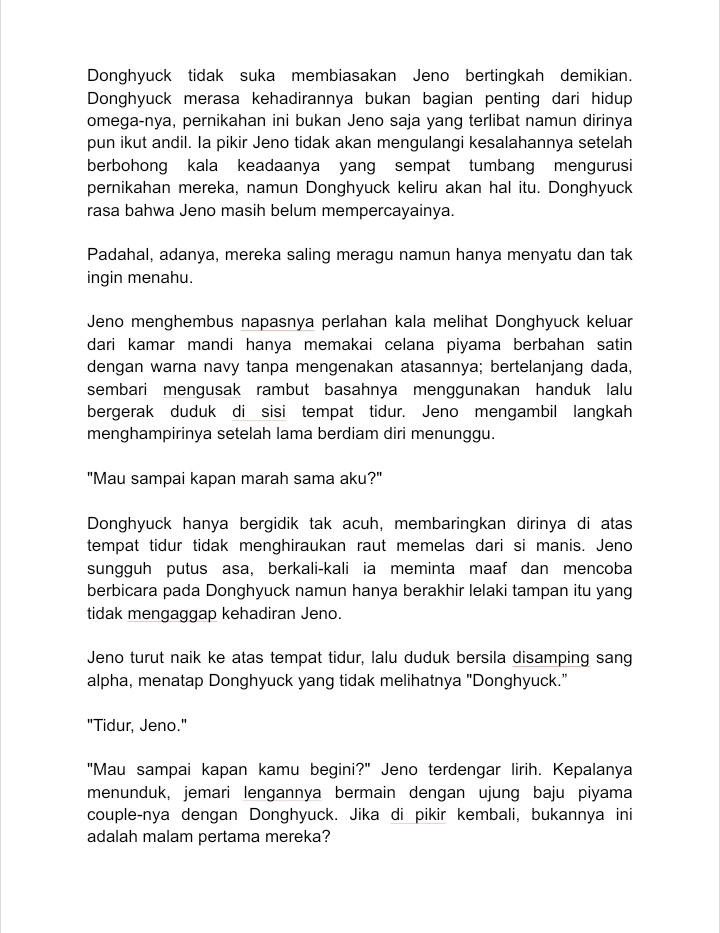 saudare's tweet photo. hyuckno two tweets au

— from omegaverse au; gambaran hyuk &amp; nno baru menikah di masa depan pt.2

[fluff] [omega!jn alpha!dh] https://t.co/m2PNnDtstl
