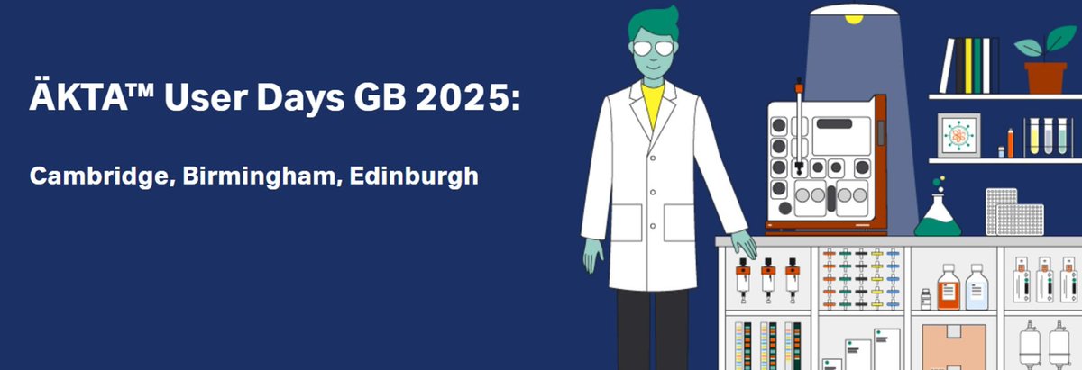 Mark Frost (@drmarkfrost) on Twitter photo Do you want to connect with other AKTA users in the UK? Do you want to share a story of an interesting purification? The 2025 AKTA User Days are free events and the sign-up is open now.
info.cytivalifesciences.com/akta-user-day-… Do you want to connect with other AKTA users in the UK? Do you want to share a story of an interesting purification? The 2025 AKTA User Days are free events and the sign-up is open now.
info.cytivalifesciences.com/akta-user-day-…