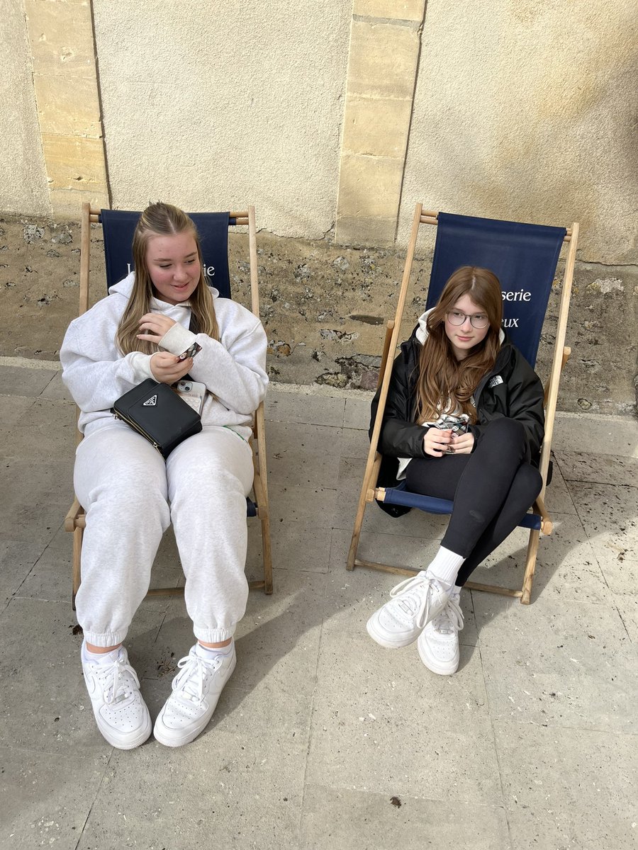Just chilling in the sun in Bayeux!